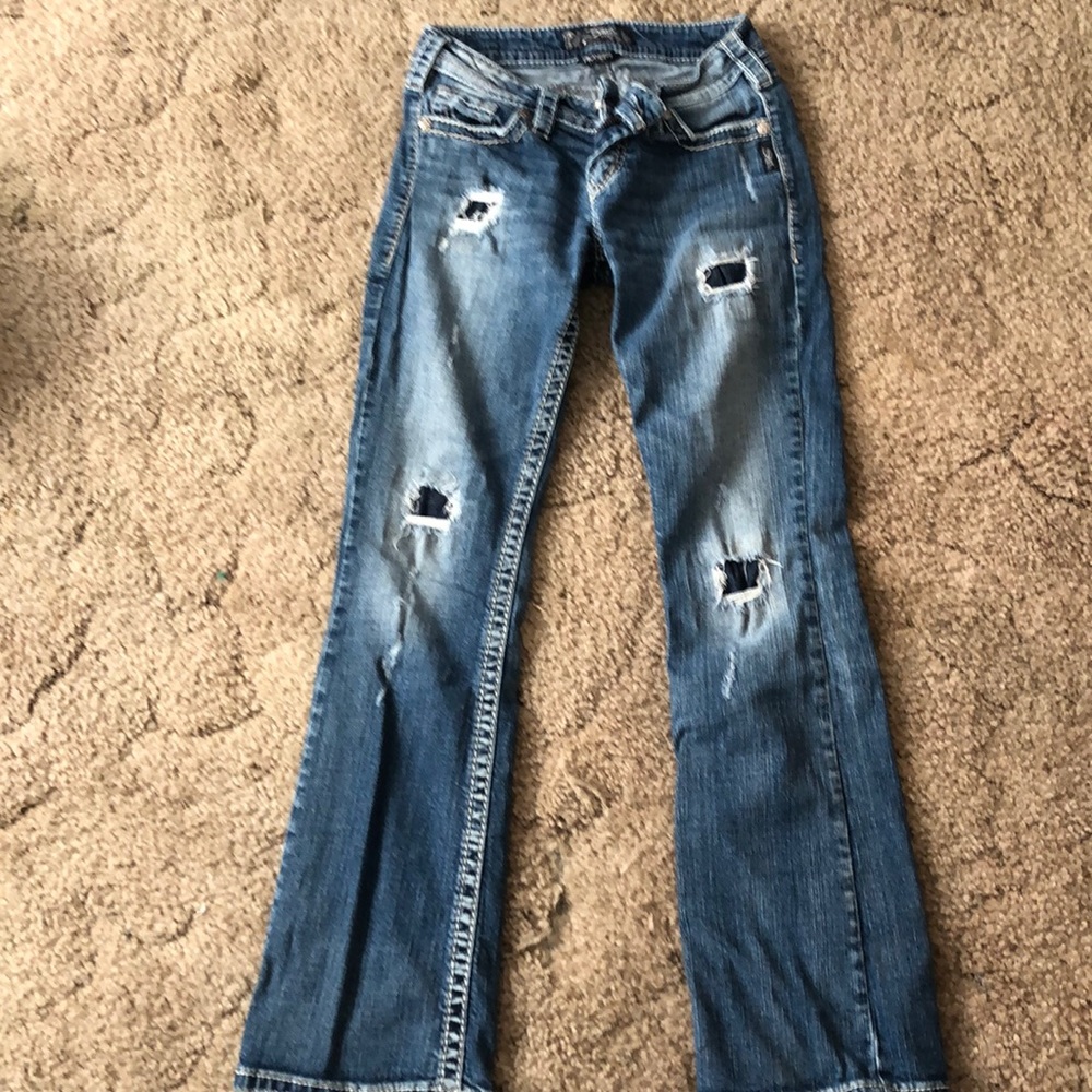 Silver jeans